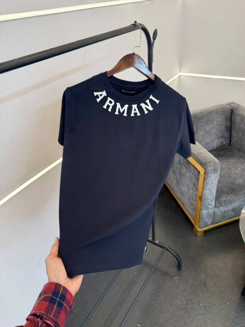 Armmani nevy blue imported round neck tshirt