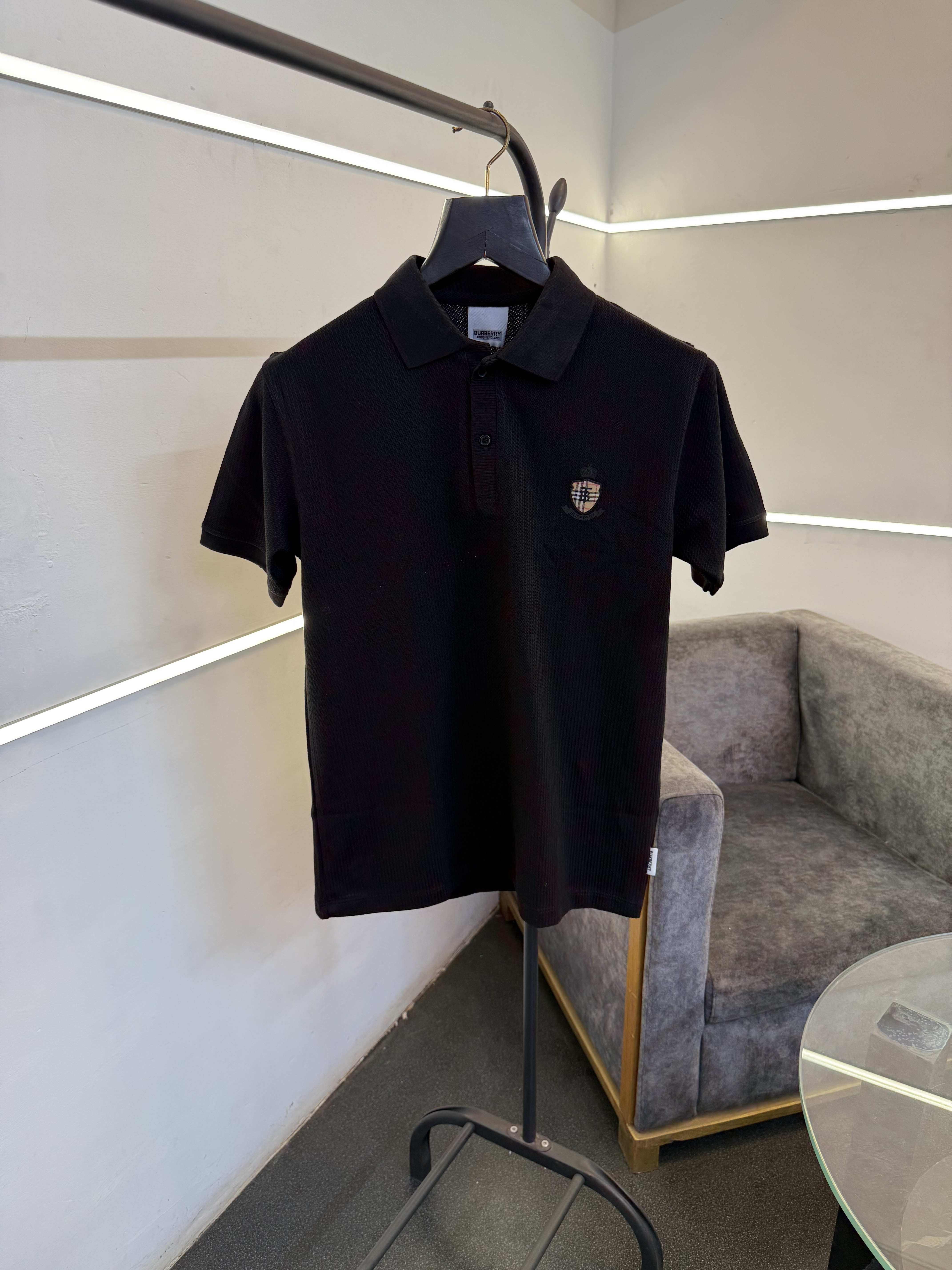 Burbery black turkish imported knitted polo sale