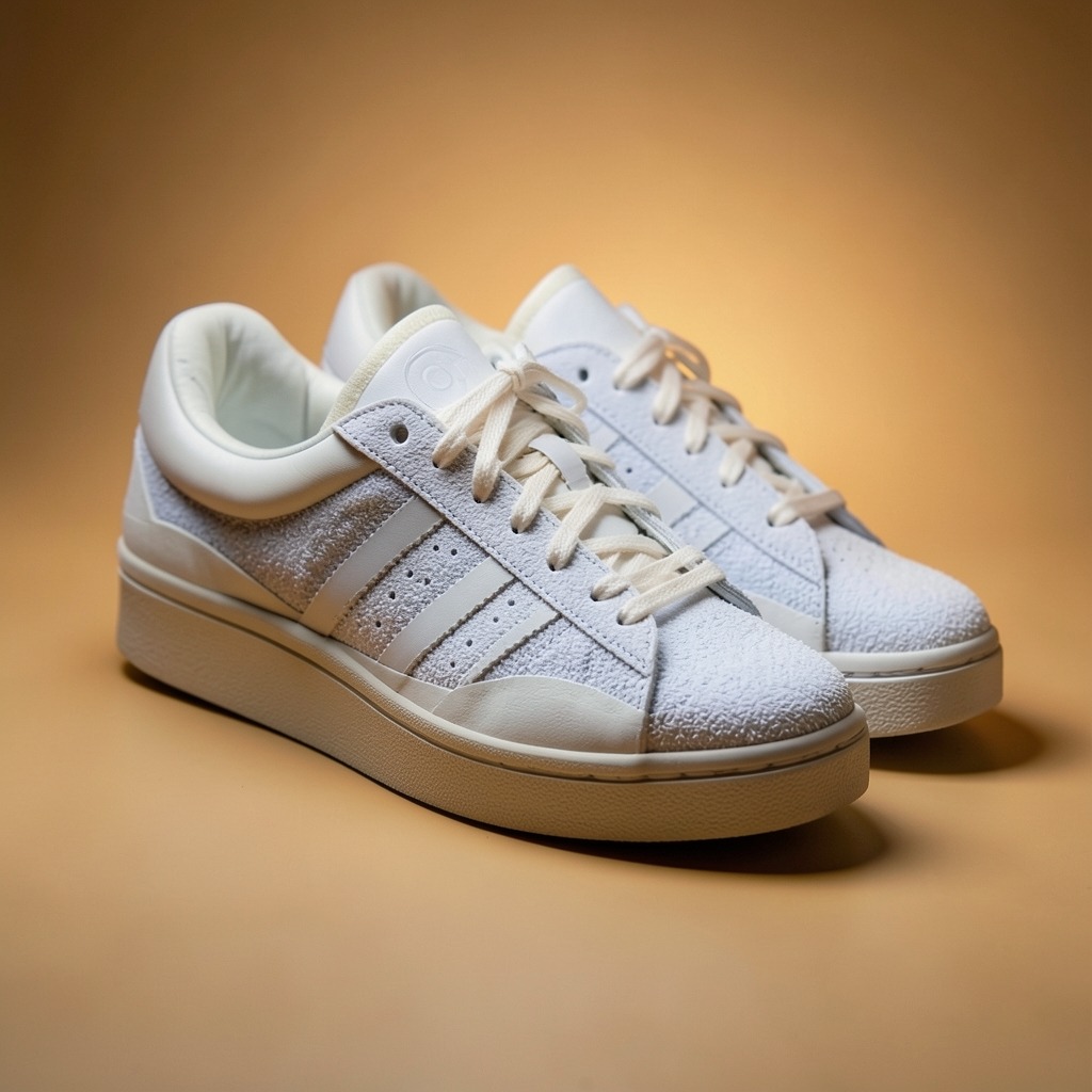 Adidas campus moon x bad bunny cloud white