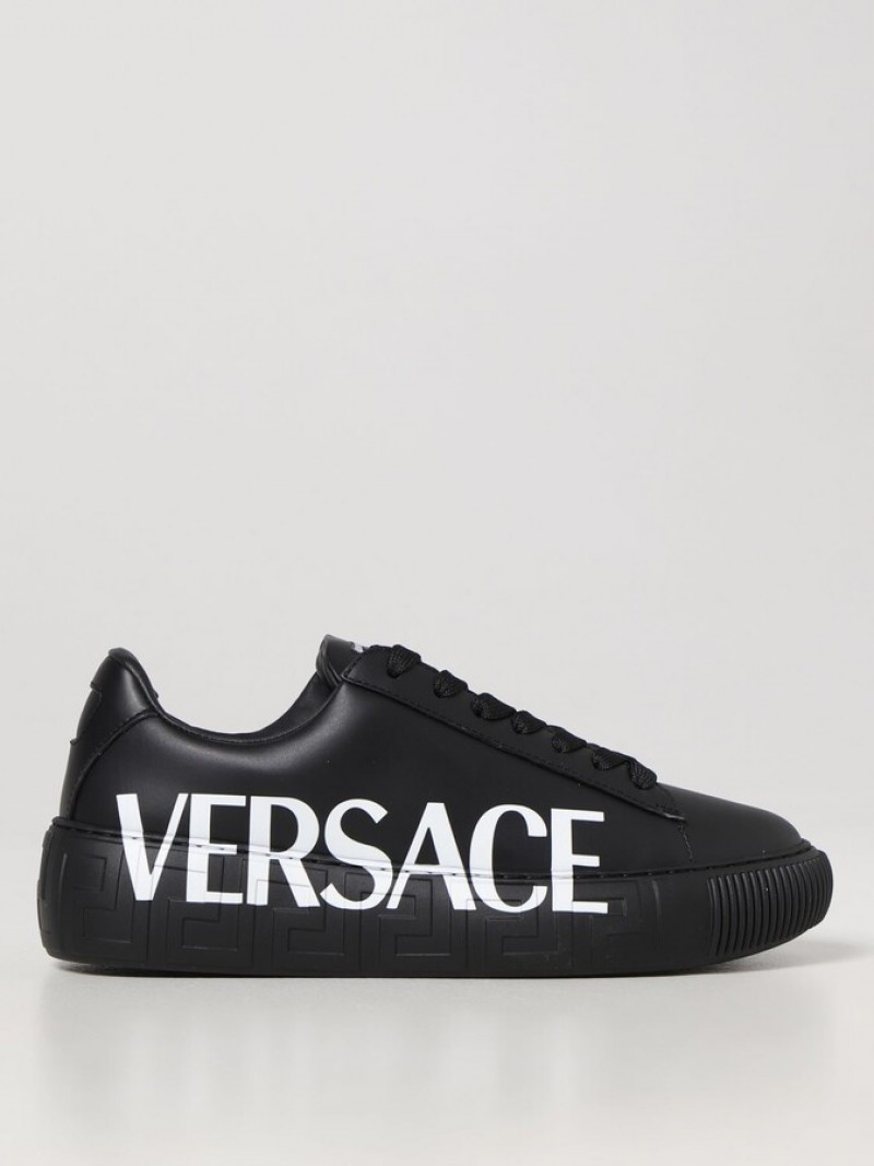 Versace La Greca sneakers in leather