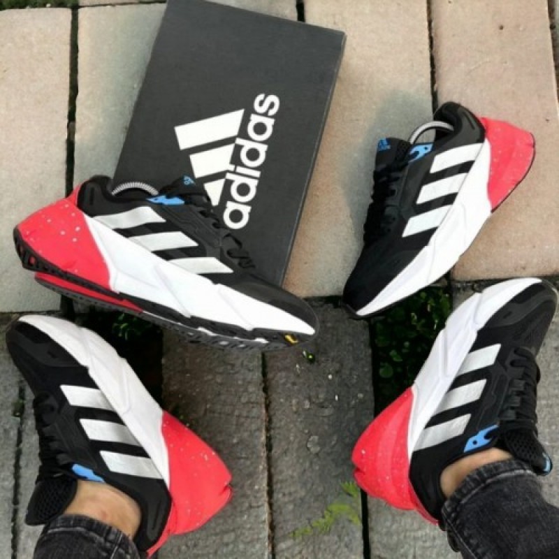 Adiddas adistar running shoes black white red