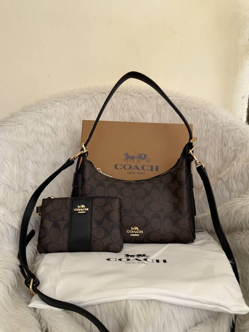 Coacch 01 Laurel Hobo Shoulder Combo With Wristlet Wallet Original Box Packing