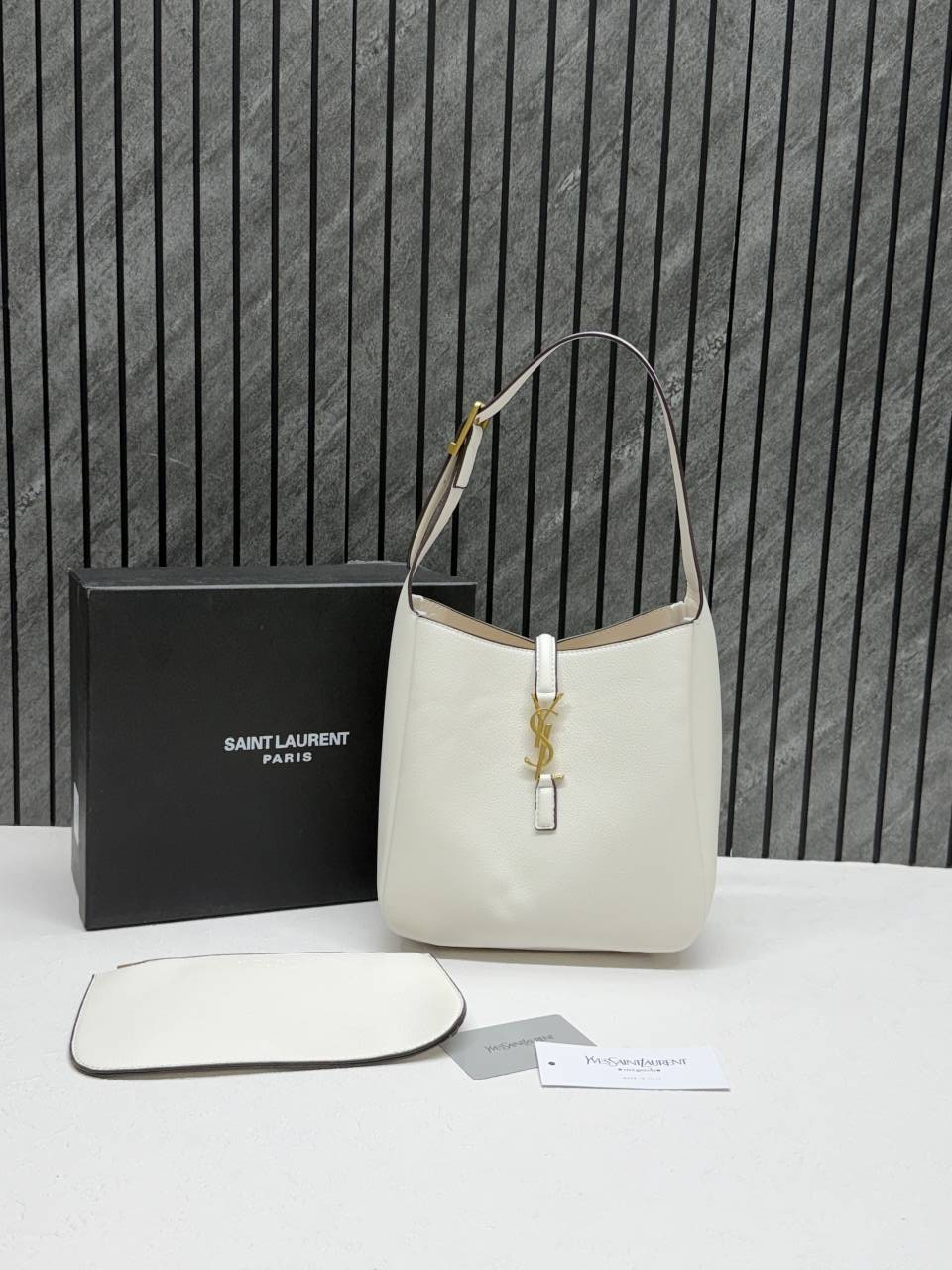 Ysl Saint Laurent Le 5 A 7 Hobo Shoulder Bag With Original Box & Dust Cover