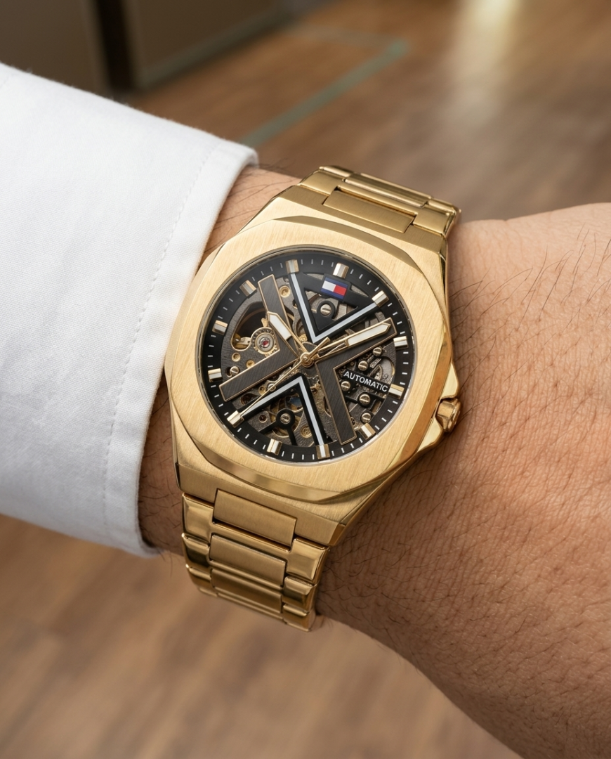 Tommy Hilfigar Automatic Skeleton - J1147 video