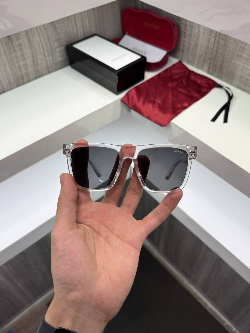 Guchi 1390 Premium sunglass (Ice)
