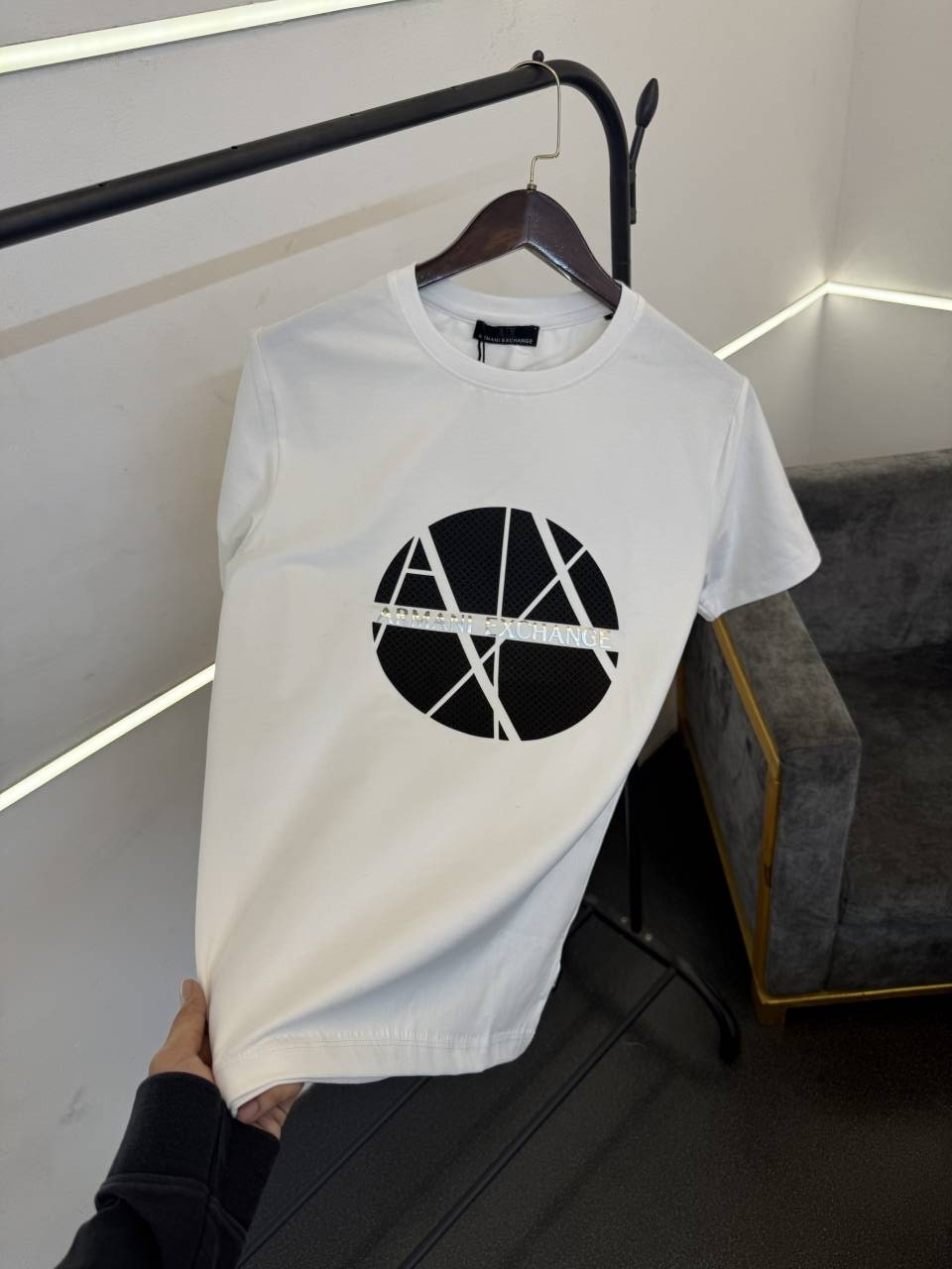 AX white turkey imported 3d print round neck tshirt