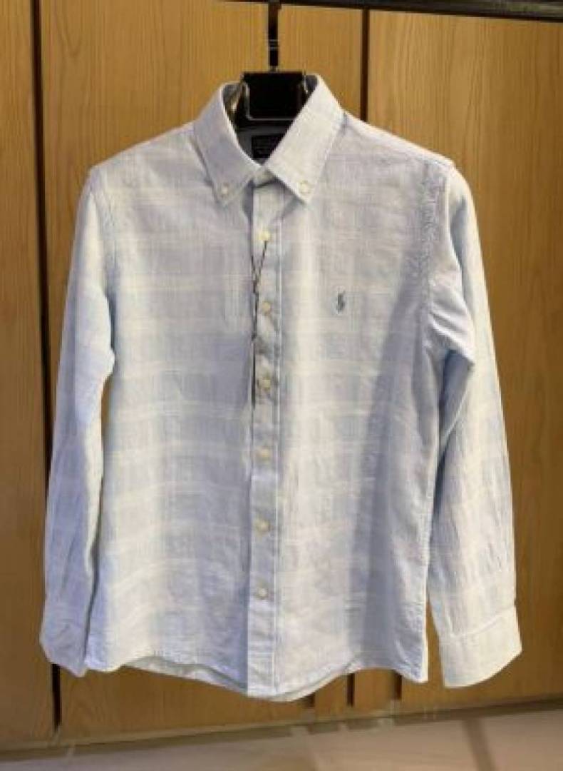 RALP-xH L-AUREN P-OLO IMPORTED STORE ARTICLE SHIRT SKY BLUE