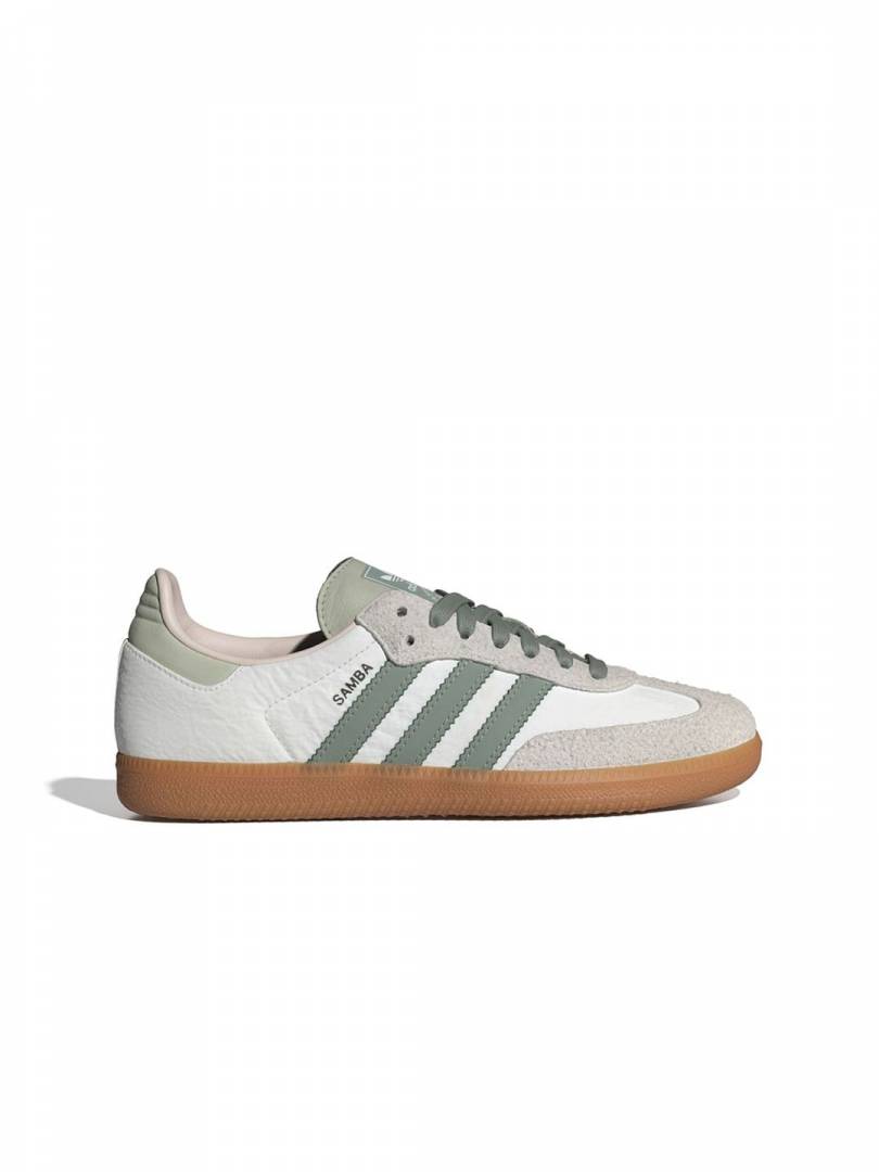 Adiddas Samba Silver Green Suede Fix