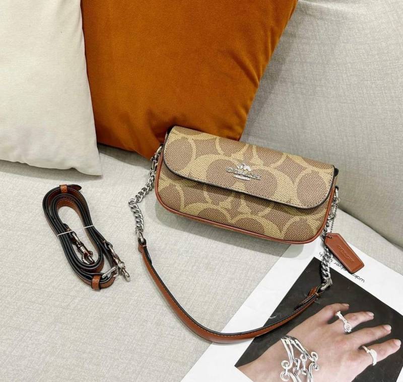Coacch Hailey Apricot-Beige ShoulderBag With Original Box & DustCover