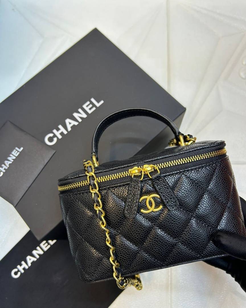 Chennel_Top_Handle_Vanity_Bag_With_OriginalBox
