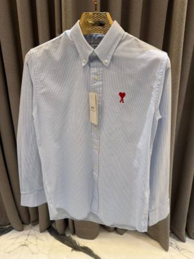 Ami_Paris Linning imported shirt sky blue