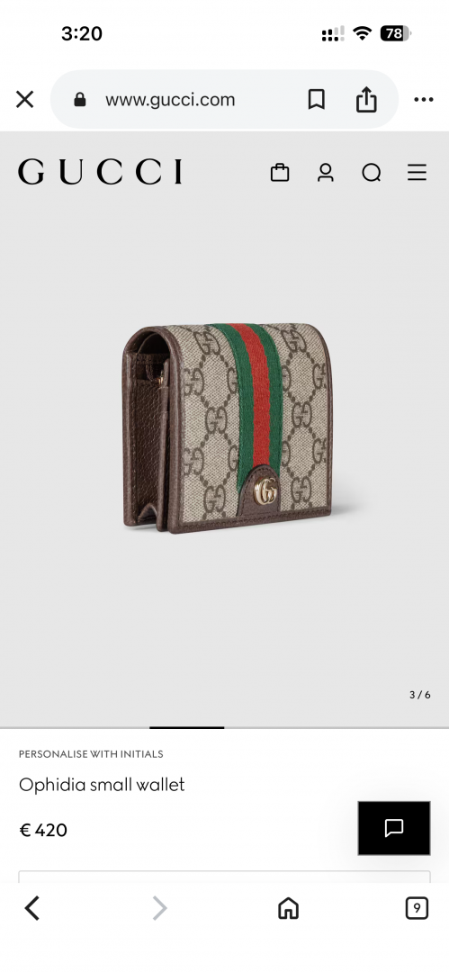 Guchi_G-5_Ophidia_Flap_Wallet_Unisex_With_OriginalPacking