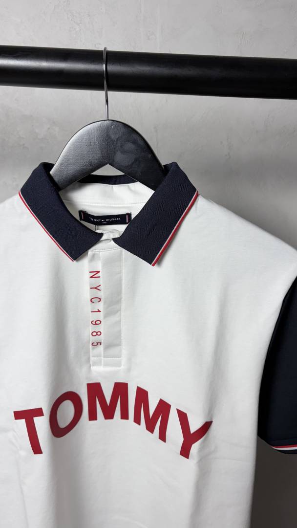 Tommy NYC 1985 Signature Polo T-Shirt With OG Packaging 1317