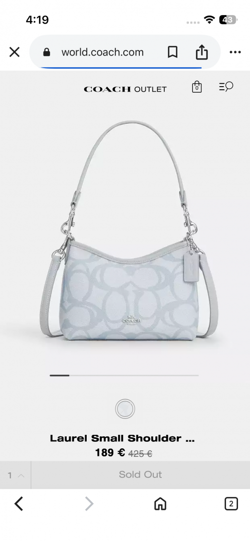 Coach Laurel Mini Tote Premium Highend With Original Box & DustCover
