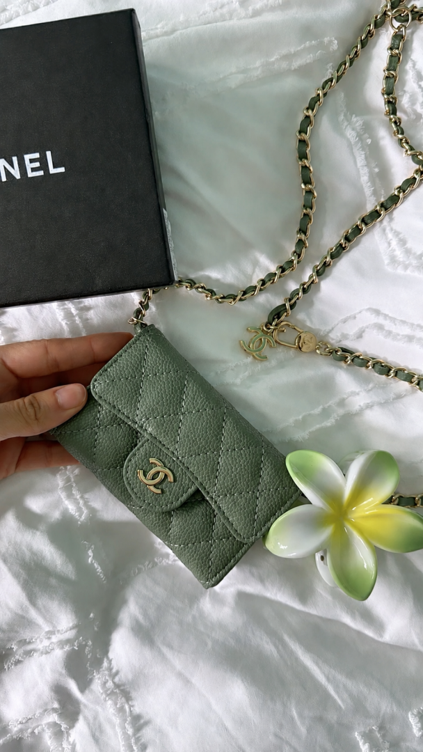 Chennell 01 Mini ChainWallet With OriginalBox DustCover Super Premium