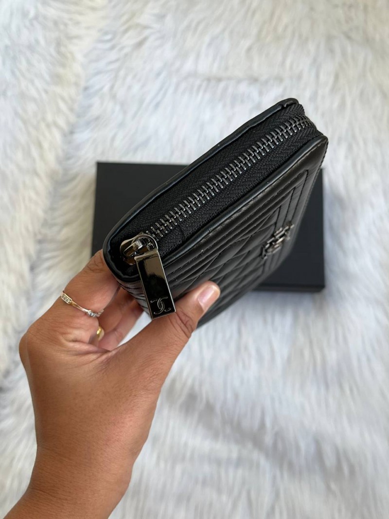 Chennel_96_Black_Zippy_Wallet_With_OriginalBox