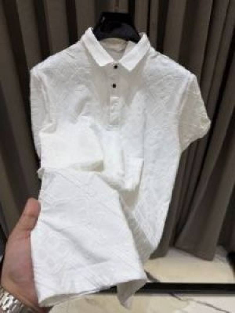 Balenciag_a Imported White Polo Black