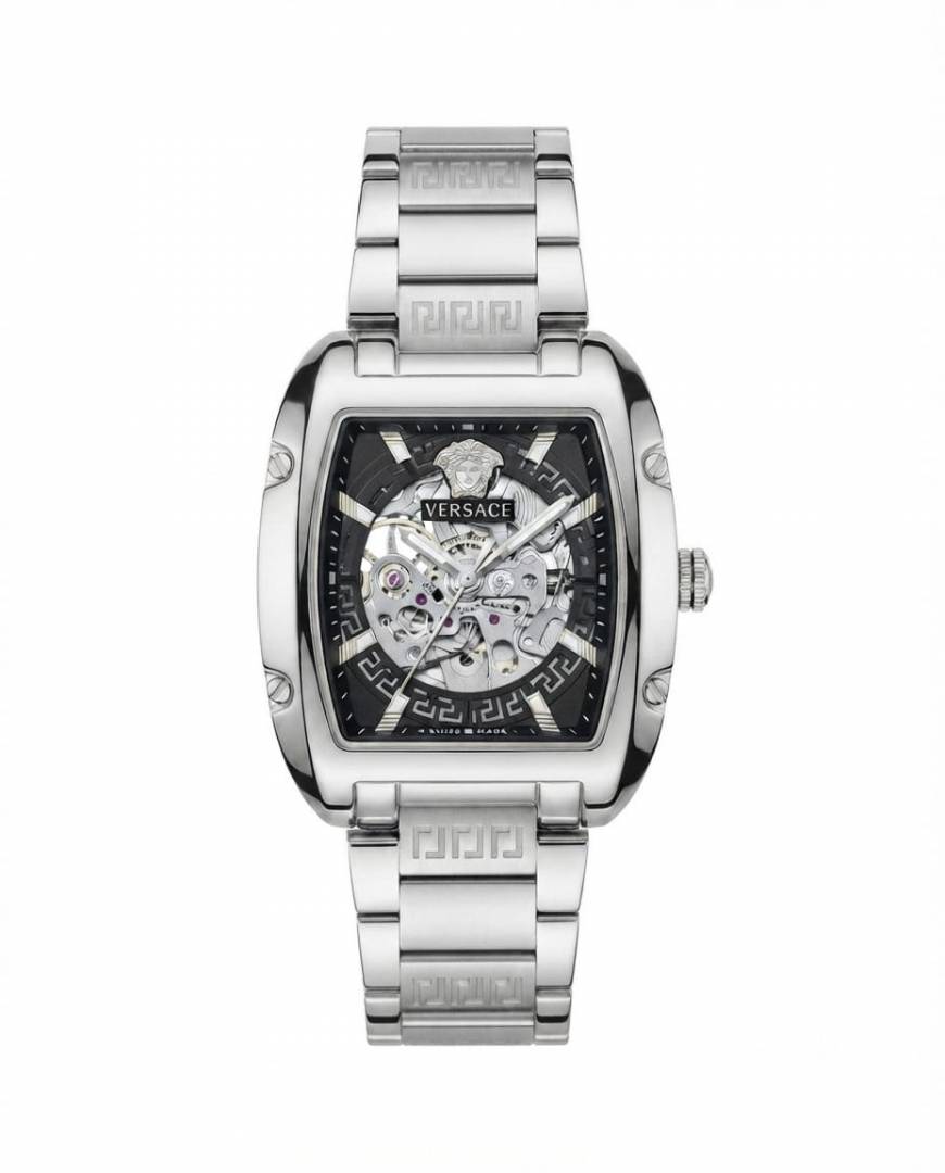 Versace_e Dominus Sktl Men Automatic Silver black Dial