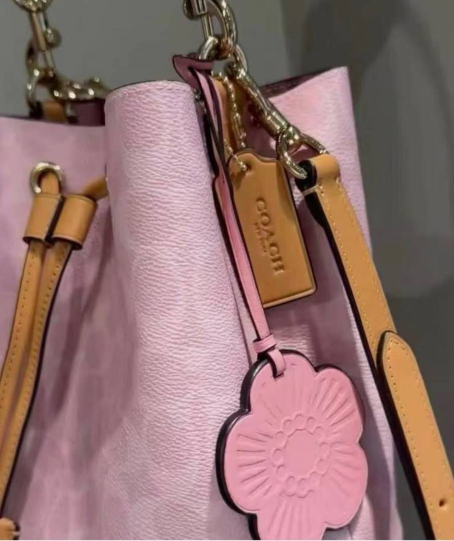 Coacch CB Rowan Bucket Bag In Signature Pink With Original Box CarryBag & DustCover