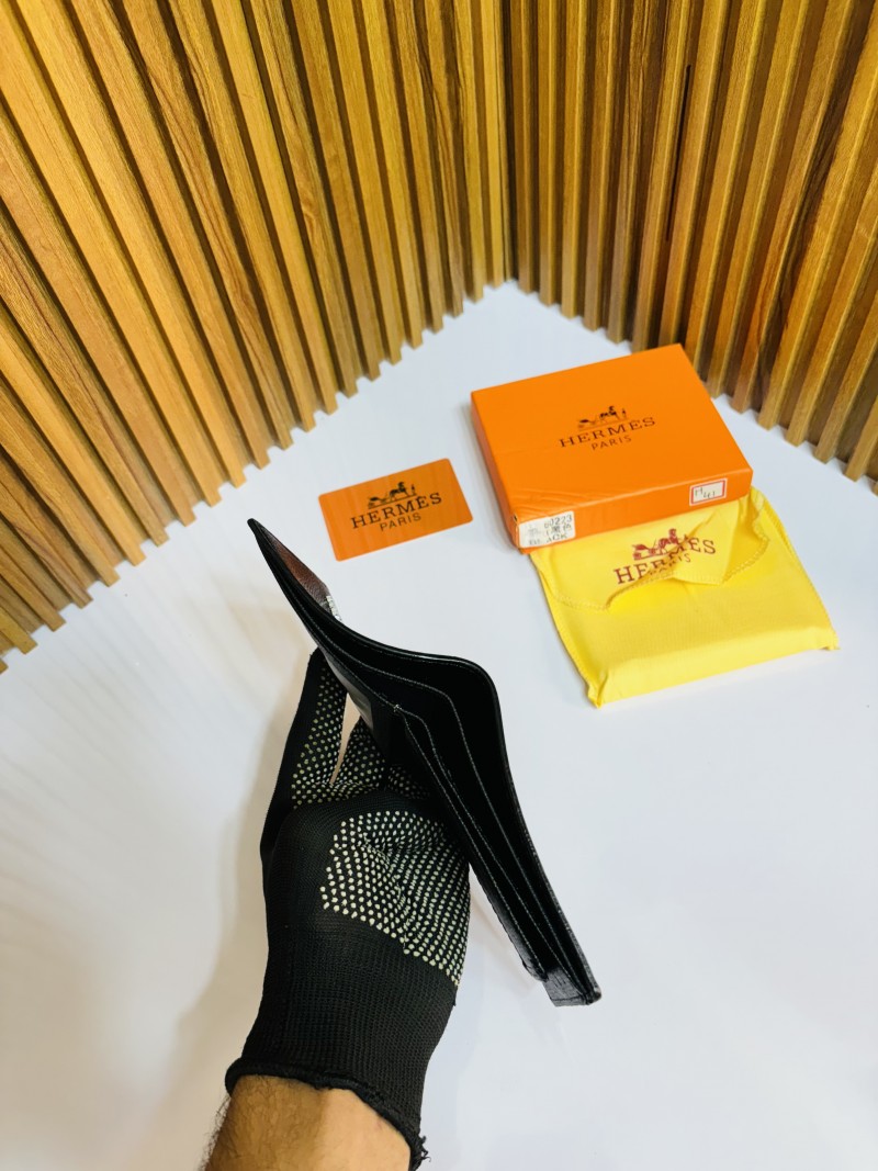 41 HERMEZ FULL BLACK PREMIUM QUALITY WALLET WITH BOX