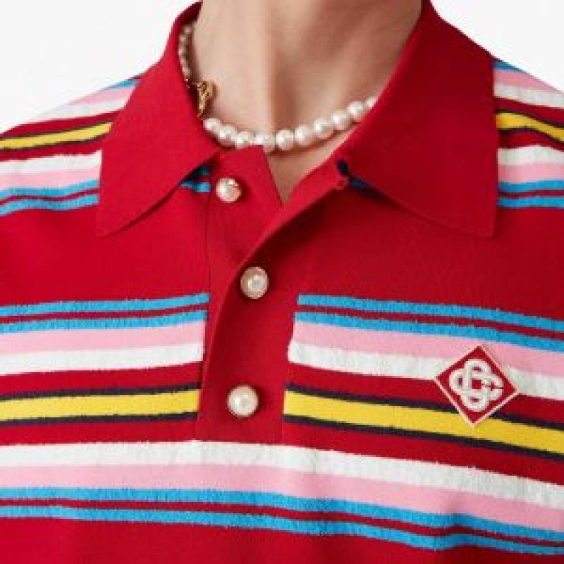 Casablanc-a IMPORTED STORE ARTICLE POLO T-SHIRT