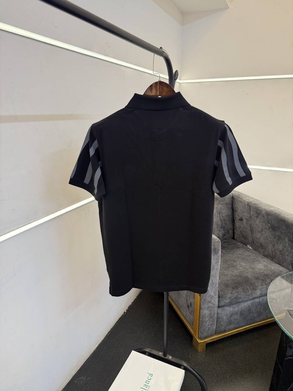 Casablanca turkey imported polo tshirt black