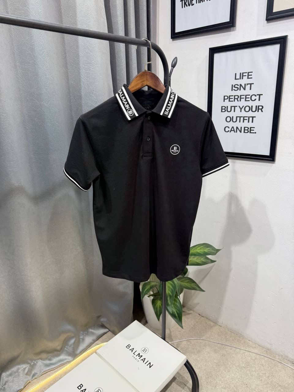 Balman imported box pack polo tshirt black
