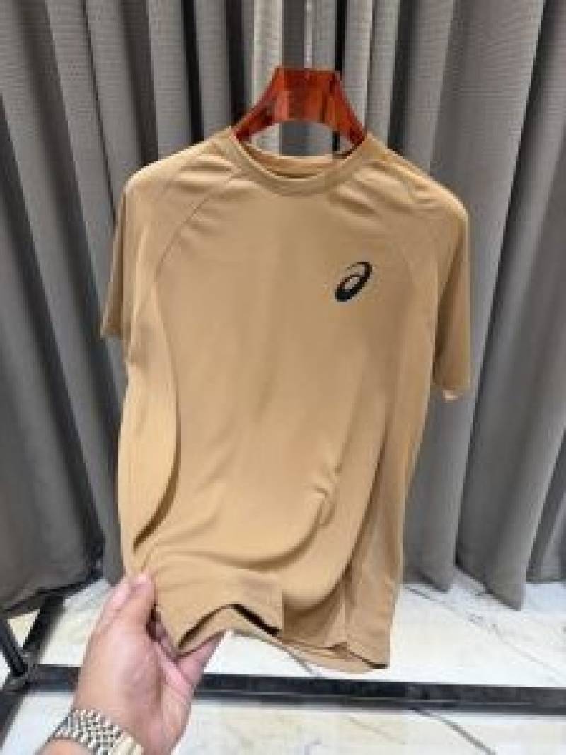 Asic Premium Store Article Round Neck Tshirt Brownish