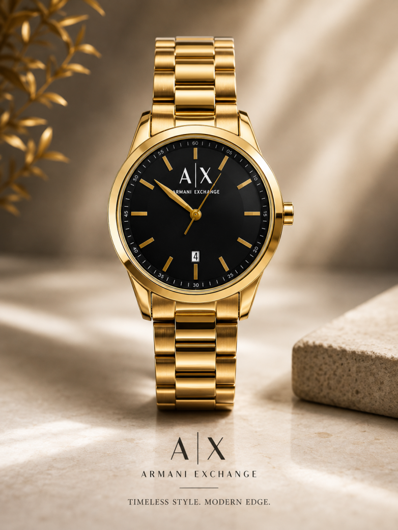 Armaan_i Exchange Ax2875 Gold Black