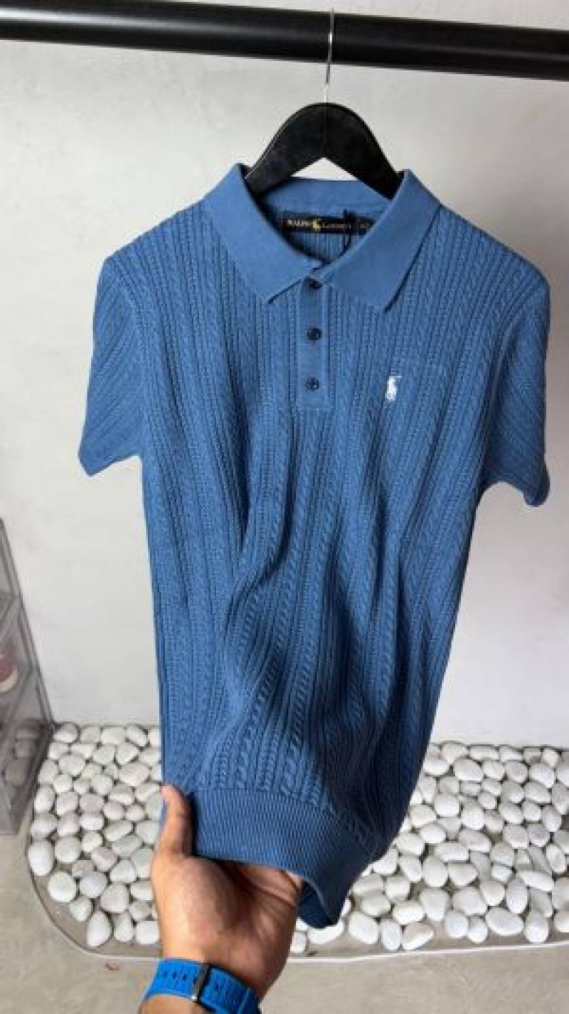 Ralp_ Lauren Premium Knit Polo T-Shirt 2022