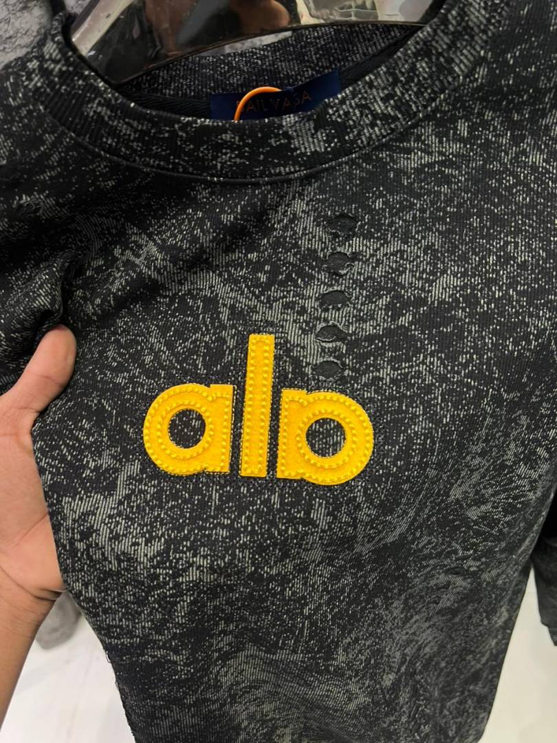 Alo IMPORTED SWEATSHIRT STORE ARTICLE BLACK AND GREY