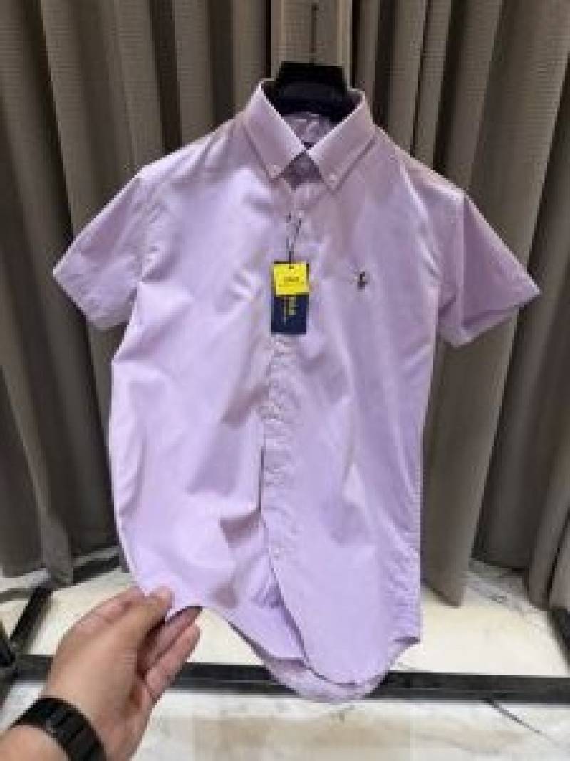 Ralp lauren Premium Half Cotton Purple Shirt