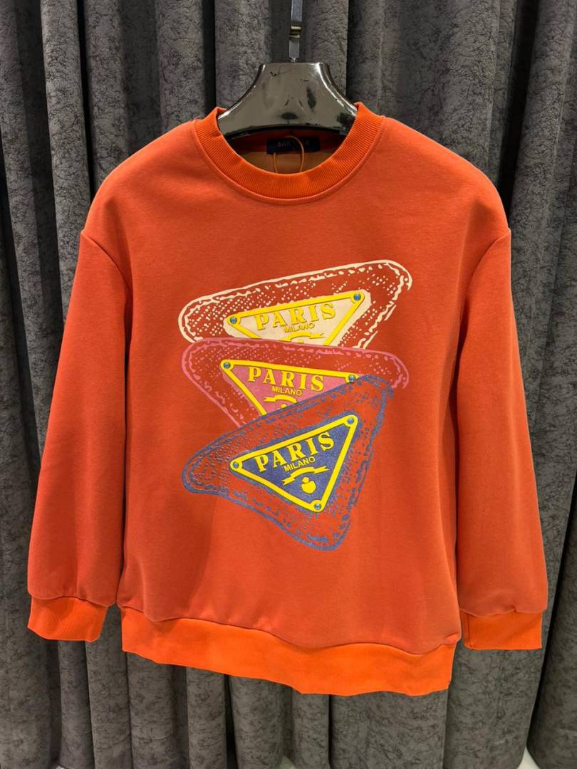 Pradda paris imported sweatshirt store article orange
