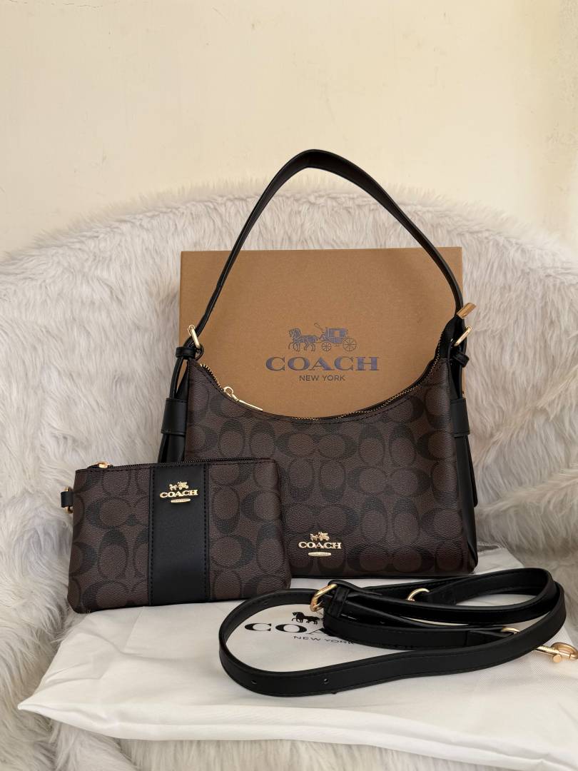 Coacch 01 Laurel Hobo Shoulder Combo With Wristlet Wallet Original Box Packing