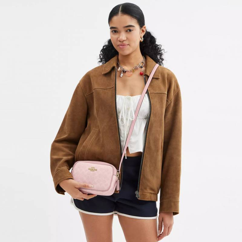 Coacch Jamie Pink Camera Crossbody Bag With OriginalBox DustCover CarryBag