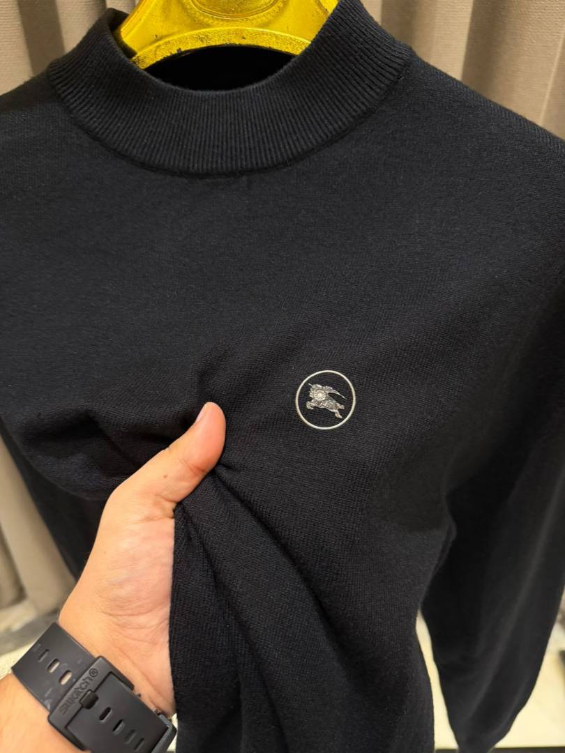 Burbery Chest Logo Sweatshirt Dark Grey