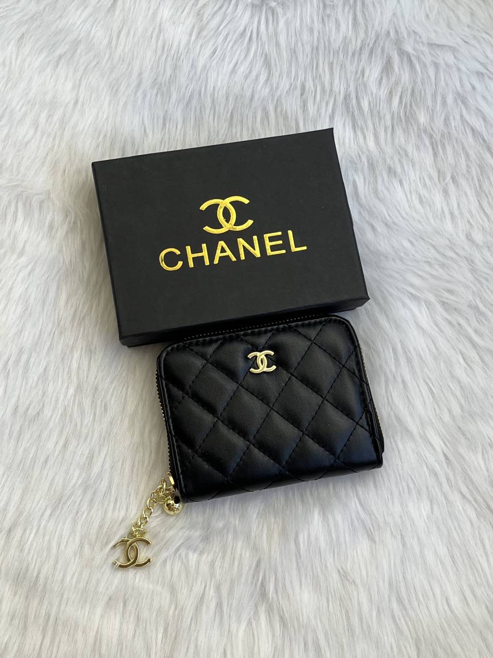 Chennel_102_Black_Mini_Zippy_Wallet_With_OriginalBox
