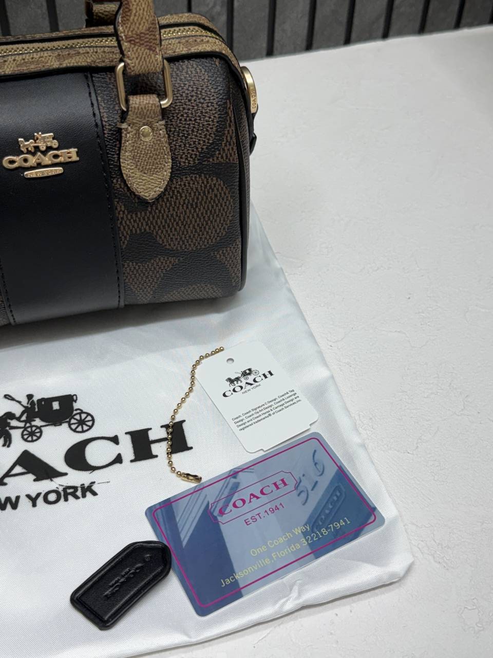 Coacch Rowan Mini Coffee-Ap-Black With OriginalBox DustCover