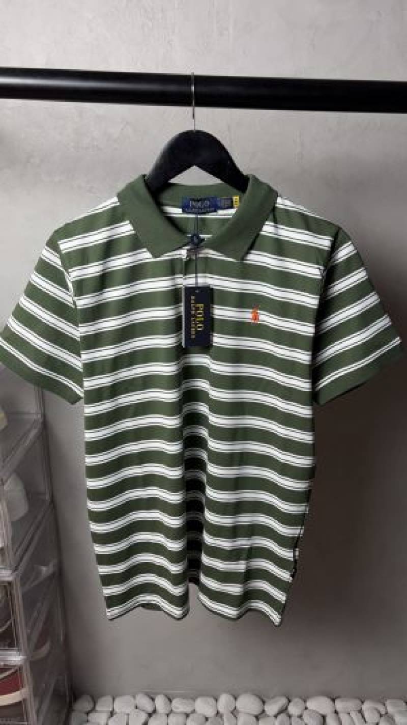 Ralp_ Laure_n Premium Striped Polo T-Shirt With OG Packaging 1343.Sale offer  VS1000