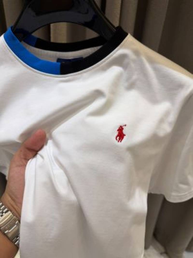 Ralp Lauren Chest Logo Round Neck T-shirt White