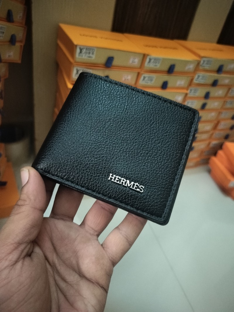41 HERMEZ FULL BLACK PREMIUM QUALITY WALLET WITH BOX