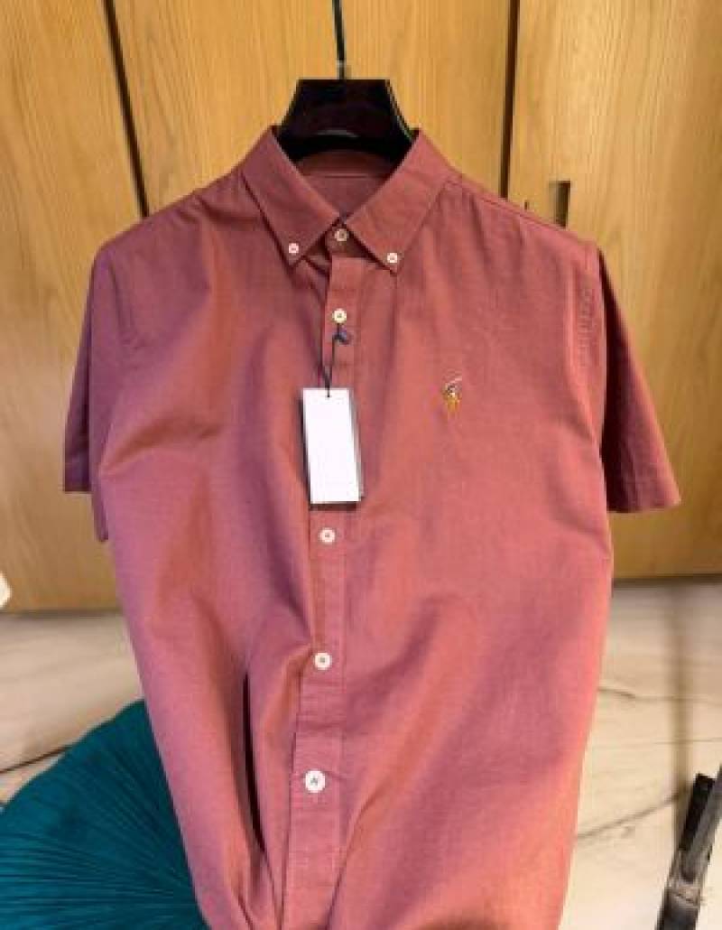 RALPx-H LAUREN POLO STORE ARxTICLE IMPORTED leelan fabric SHIRT