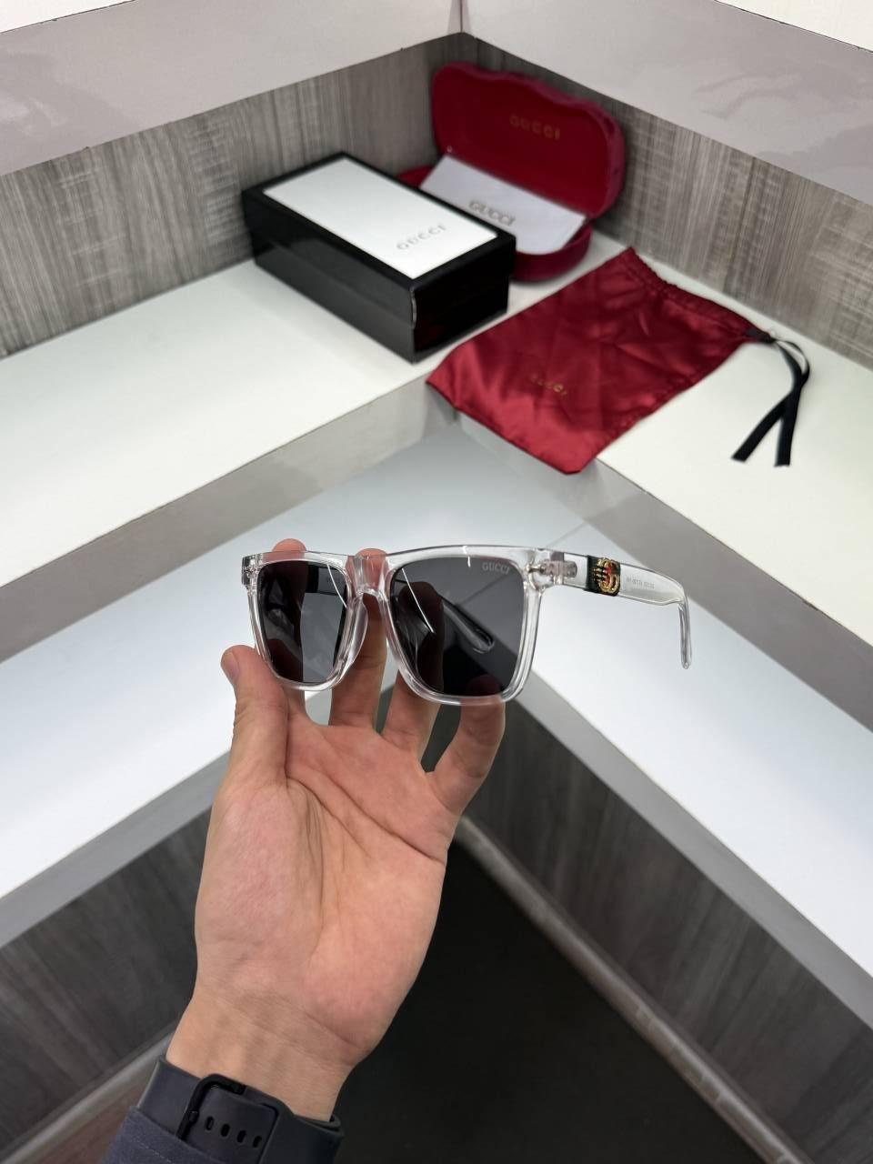 Guchi 1390 Premium sunglass (Ice)