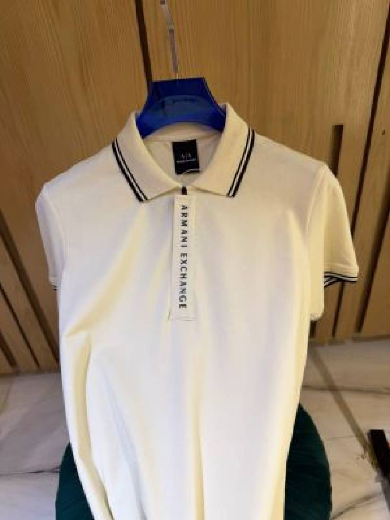 Exchang e IMPORTED STORxE ARTICLE POLO T SHIRT CREAM COLOUR