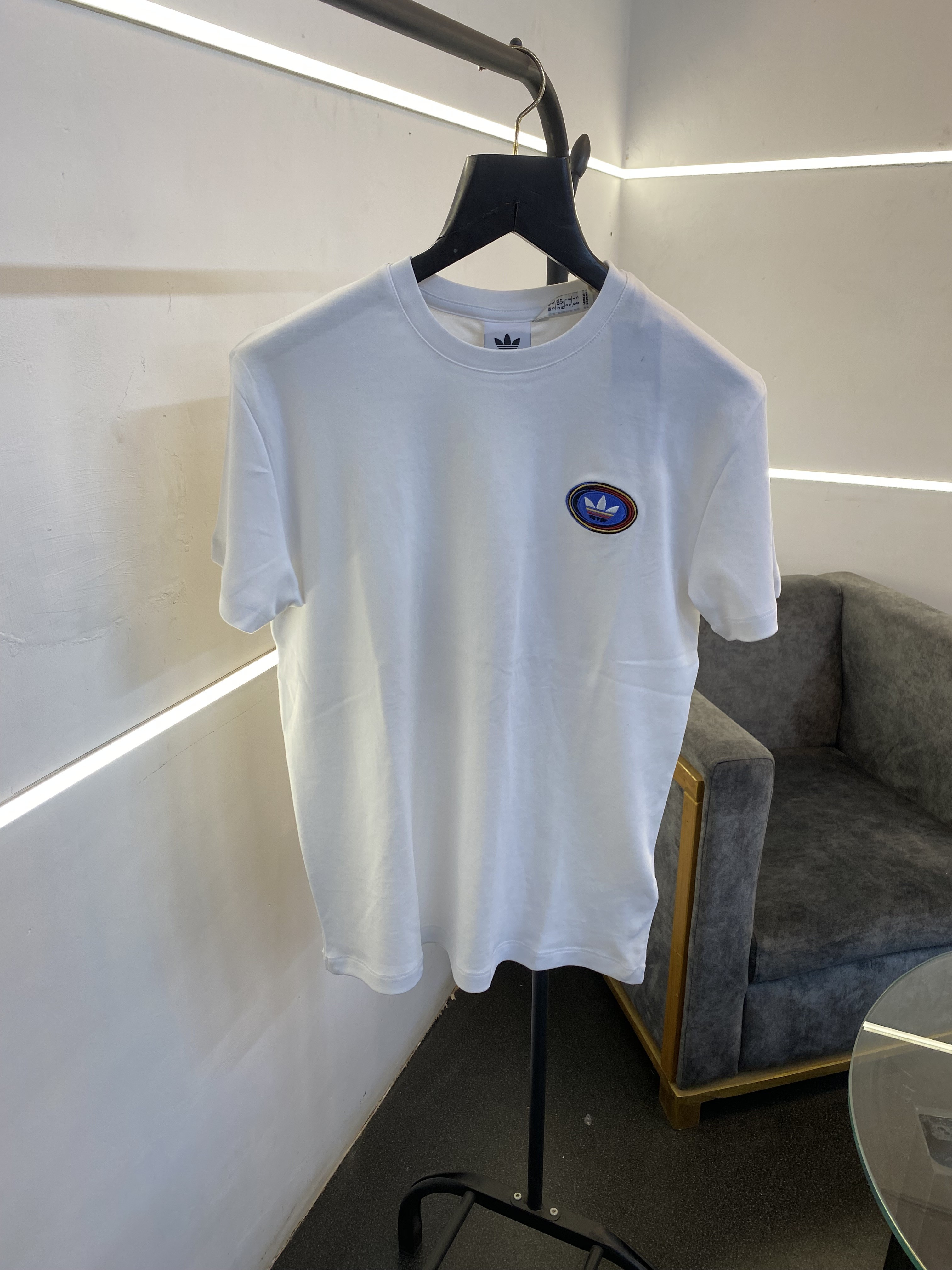 Adiddas round neck imported tshirt with front and back logo