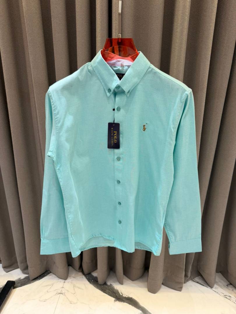 _lauren chest logo full sle nieves shirt green