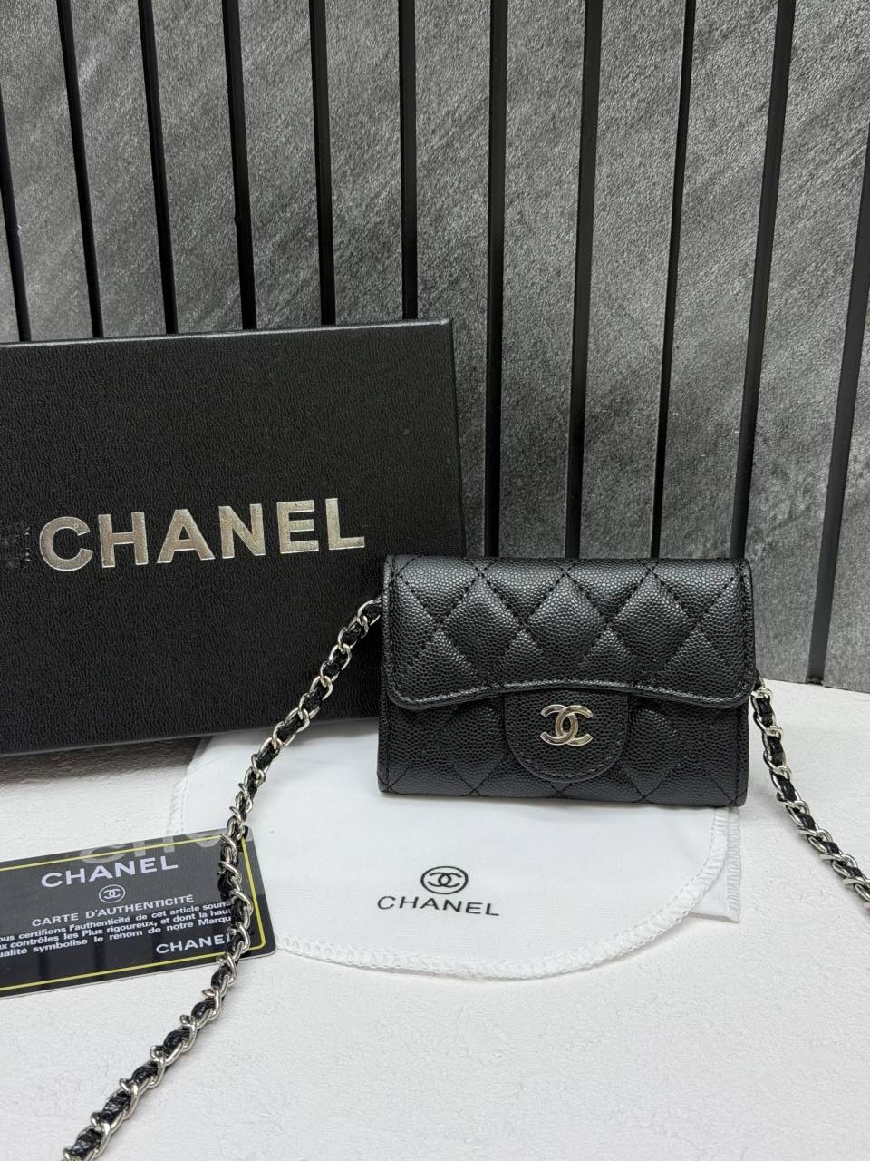 Chaneell 06 Mini ChainWallet With OriginalBox DustCover Super Premium