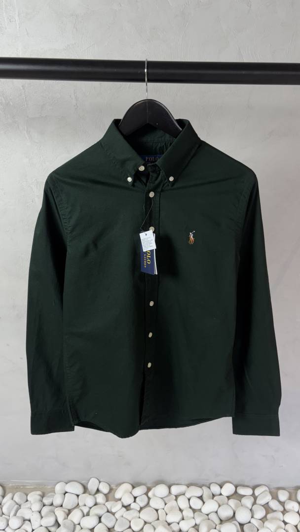 Ralf Lauren Polo Dark Green Oxford Shirt 1003