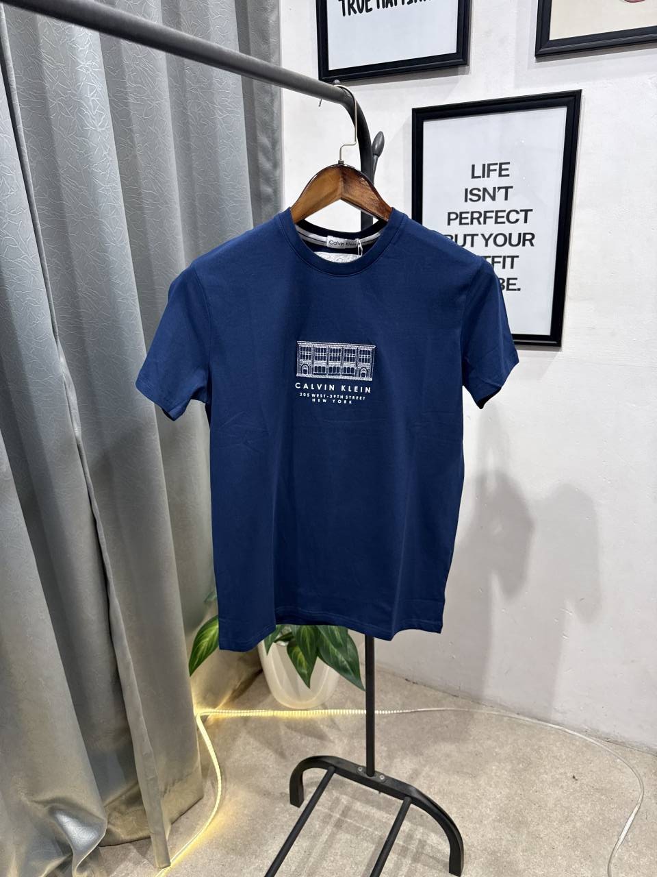 Calvin klei imported round neck tshirt blue