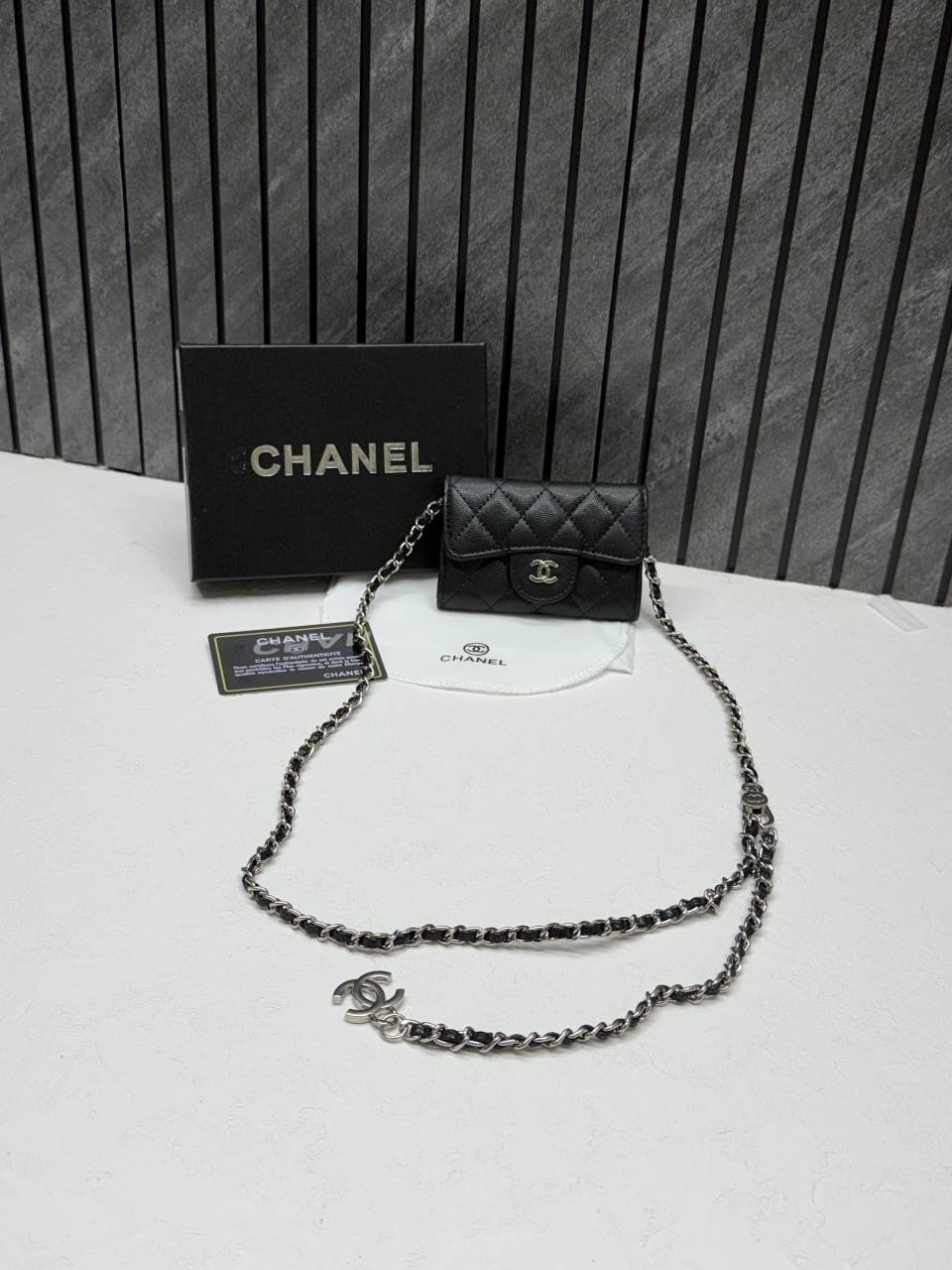 Chaneell 06 Mini ChainWallet With OriginalBox DustCover Super Premium